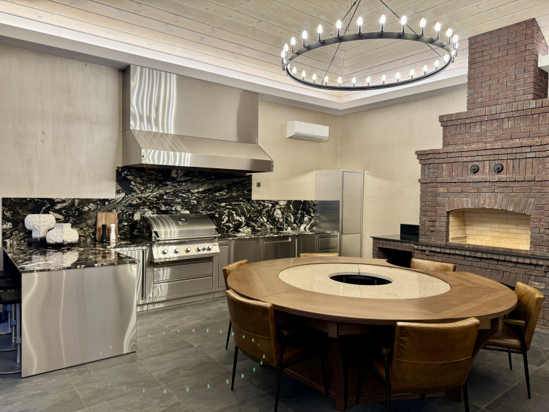 Модульная уличная кухня с Napoleon BIG-38 реализованная командой GrillTime