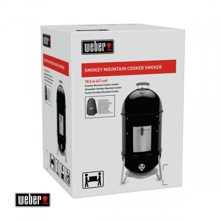 Угольный гриль коптильня Weber Smokey Mountain Cooker 47 см
