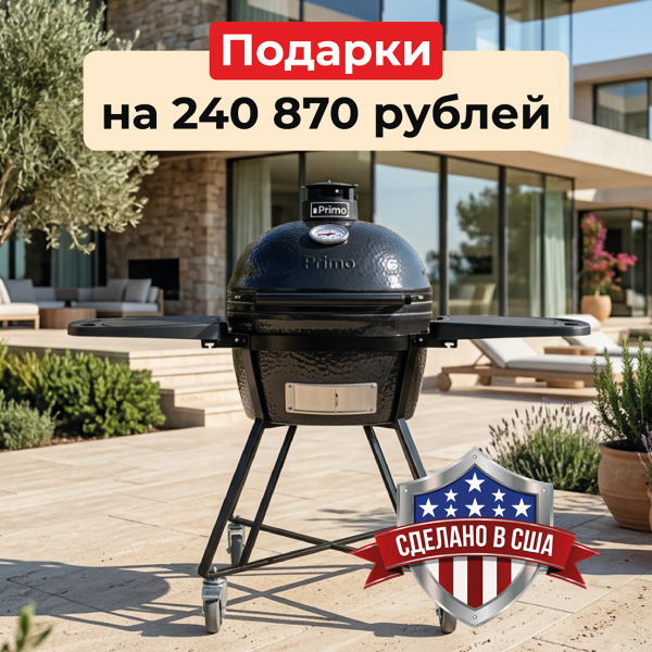 Керамический гриль Primo Oval Junior All in One