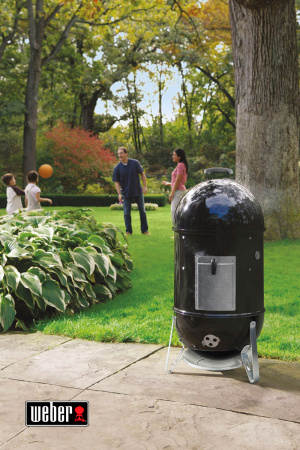 Угольный гриль коптильня Weber Smokey Mountain Cooker 47 см
