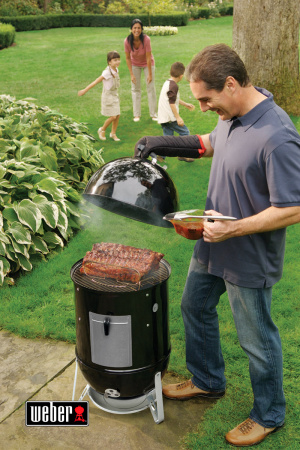 Угольный гриль коптильня Weber Smokey Mountain Cooker 47 см