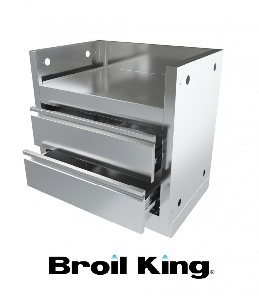 Тумба-основание гриля Broil King REGAL S520 Bi с 2-я выдвижными ящиками стальной