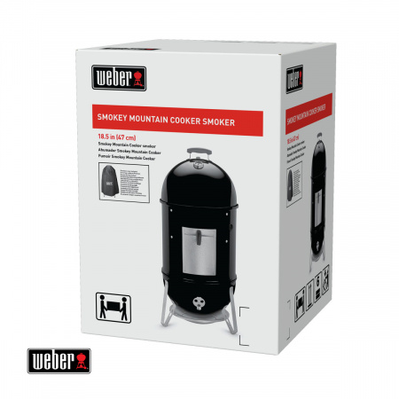 Угольный гриль коптильня Weber Smokey Mountain Cooker 47 см