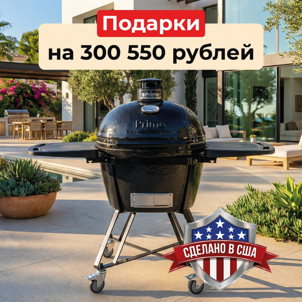 Керамический гриль Primo Oval Family All in One