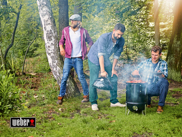 Угольный гриль коптильня Weber Smokey Mountain Cooker 47 см