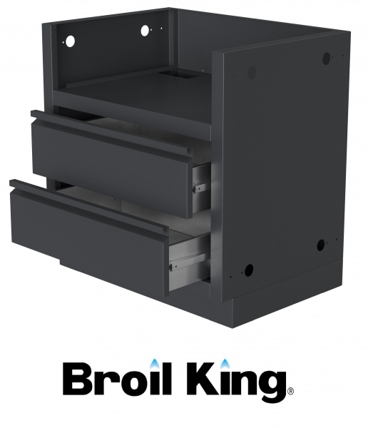 Тумба-основание гриля Broil King Baron 520 Bi с 2-я выдвижными ящиками черный